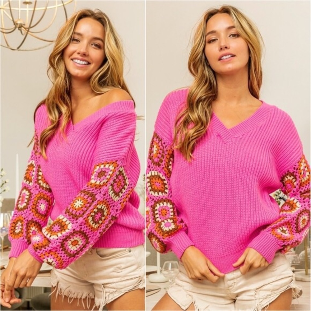 Melanie Crochet Sweater